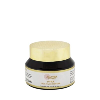 Amayra Naturals Nyra Face Wash Powder Exfoliates & Brightens Turmeric +Aloe+ VitC | 25gm