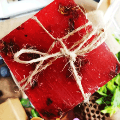 Applefall Handmade Bath Soap | Honey & Rose Petals| 100% Natural & Vegan|100 gm | Pack of 2