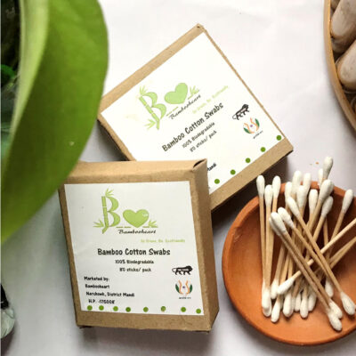 Bamboo Cotton Swab/ Ear Buds / Q-tips (Pack of 2) – Bambooheart