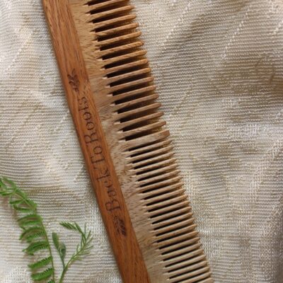Neem Comb | Dual Toothed Comb | Full Size – Back To Roots