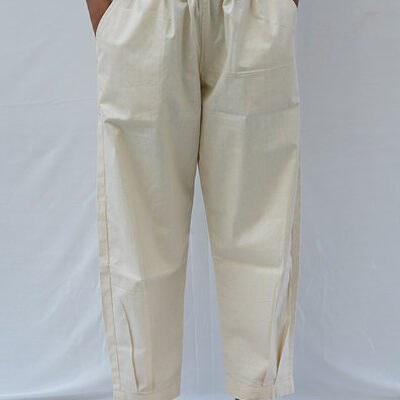Side pleated pant – Cotton-N-Button